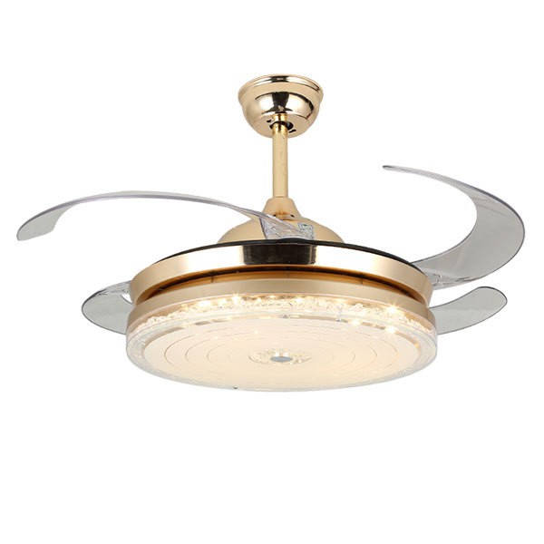 Modern Fashion Living Room Bedroom Lamp Led Glass Ceiling Fan