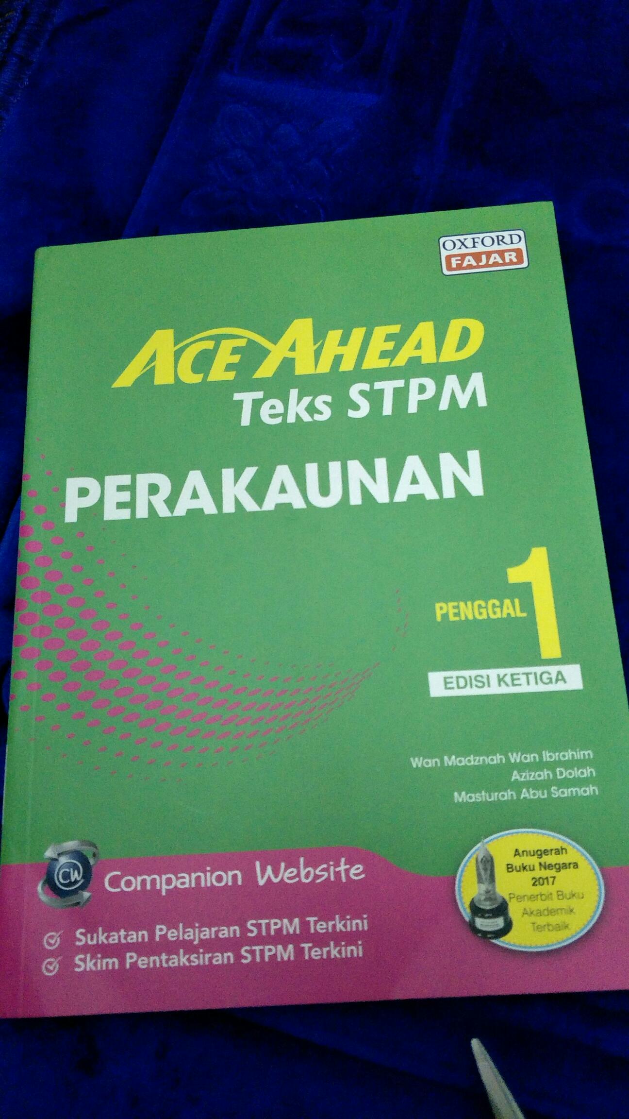 Buku Rujukan Ace Ahead Stpm Perakaunan Penggal 1 Oxford Fajar Shopee Malaysia