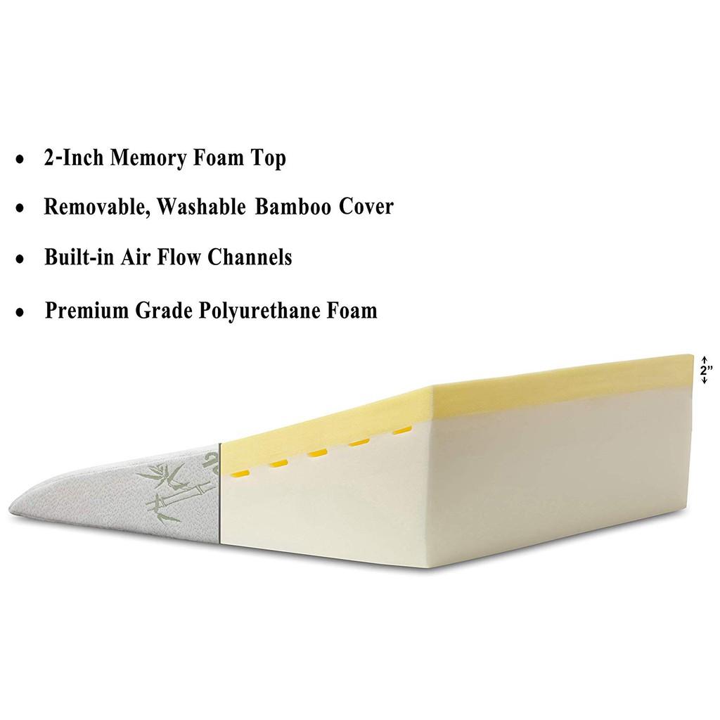Intevision Foam Bed Wedge Pillow 26 X 25 X 7 5 Shopee Malaysia