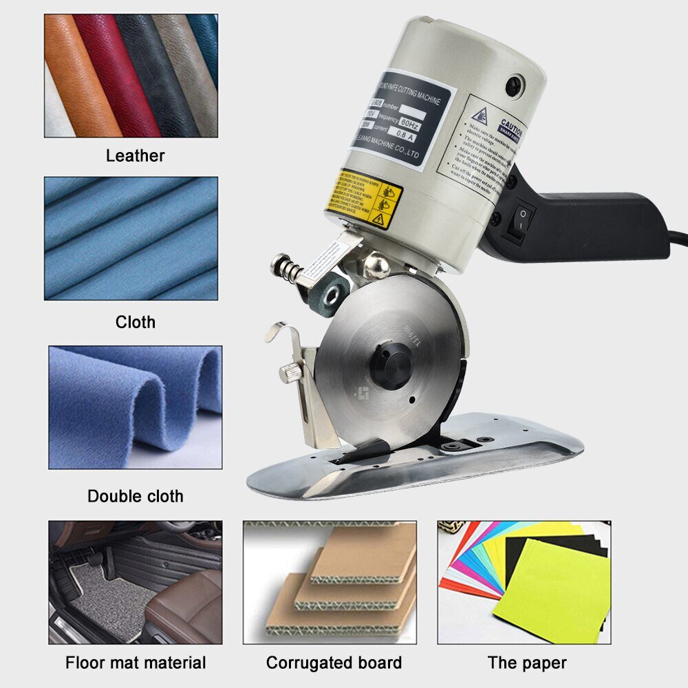 90MM YJ90B Electric Cloth Cutter Rotary Blade Fabric Cutting Machine