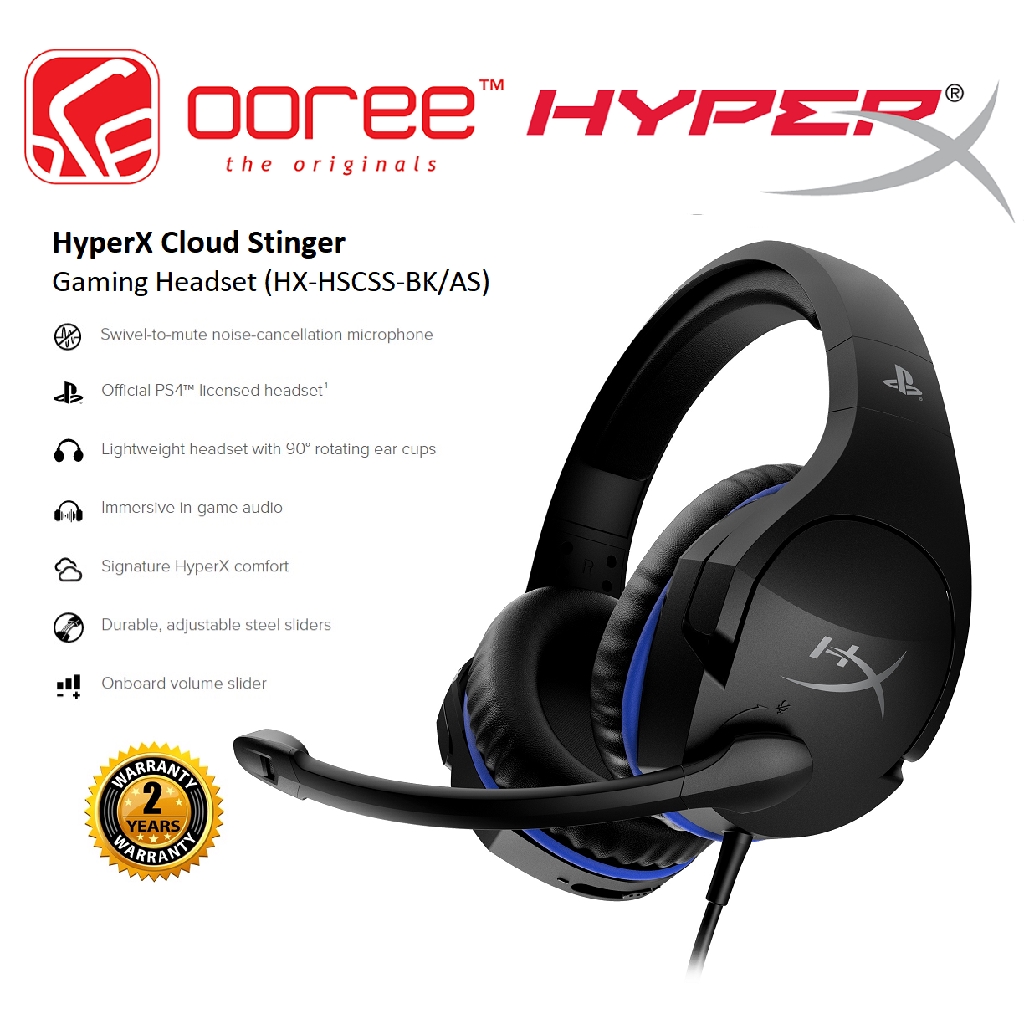 hyperx cloud ps4 gaming headset