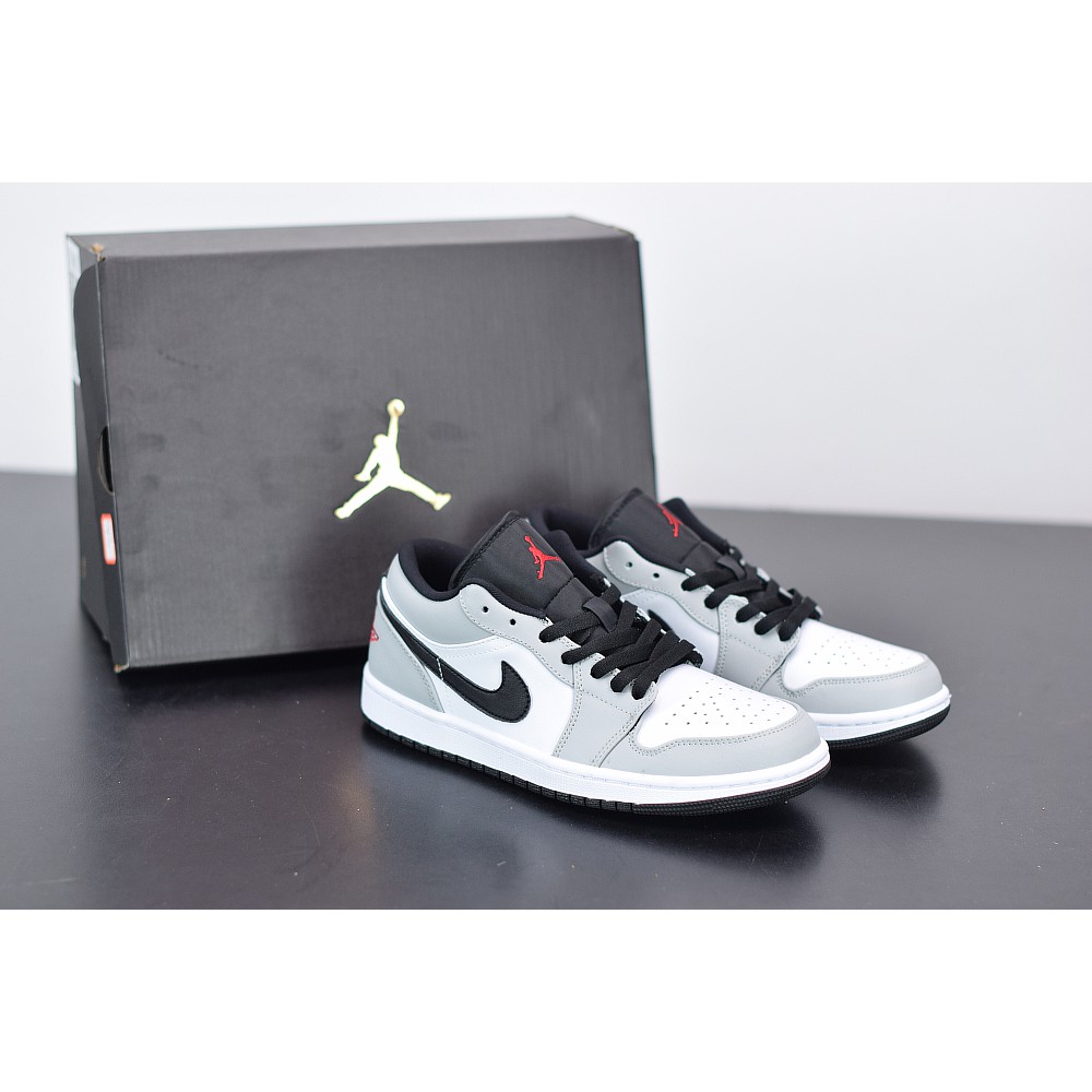 Air Jordan 1 Low Gs Light Smoke Grey Shopee Malaysia