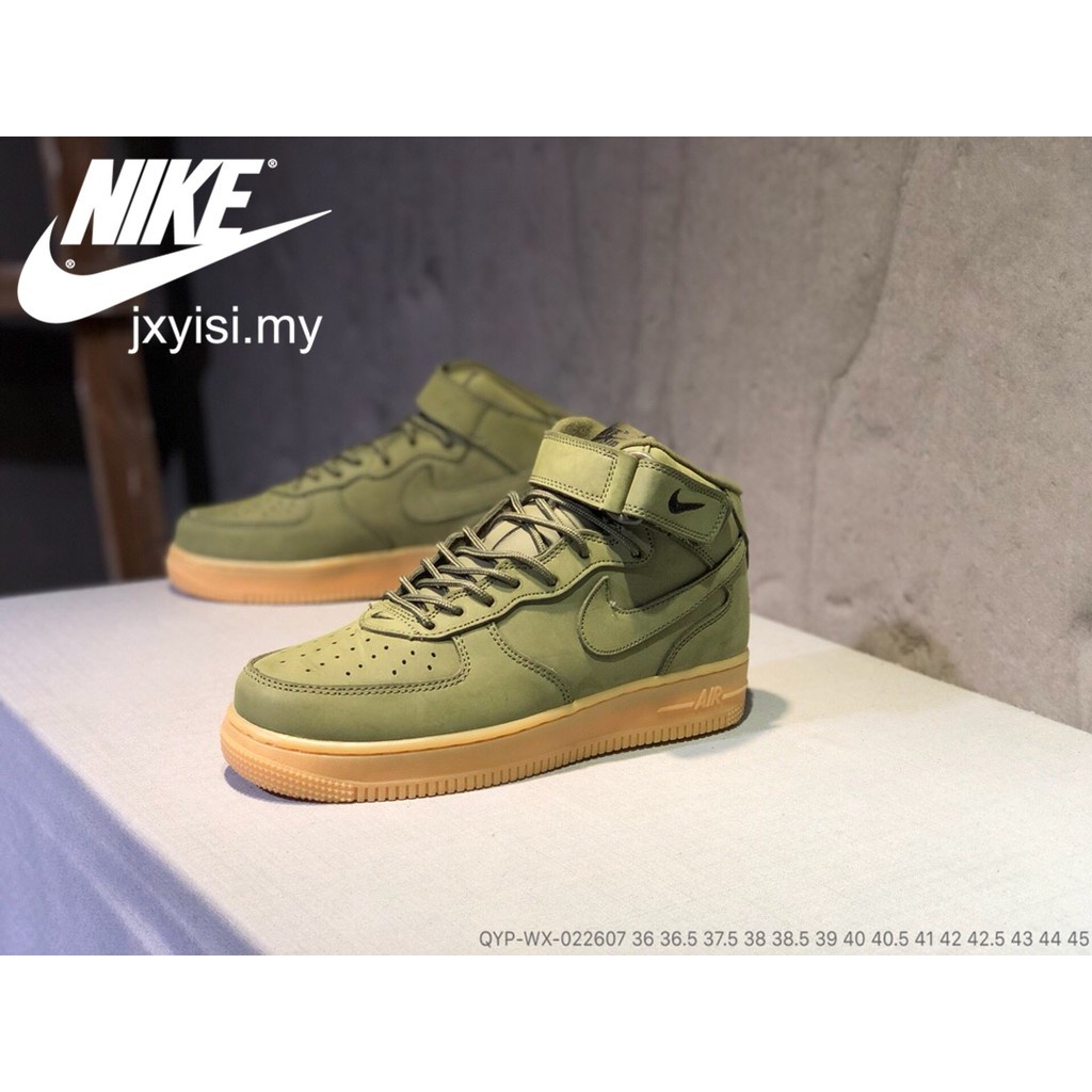 nike air force high ankle green