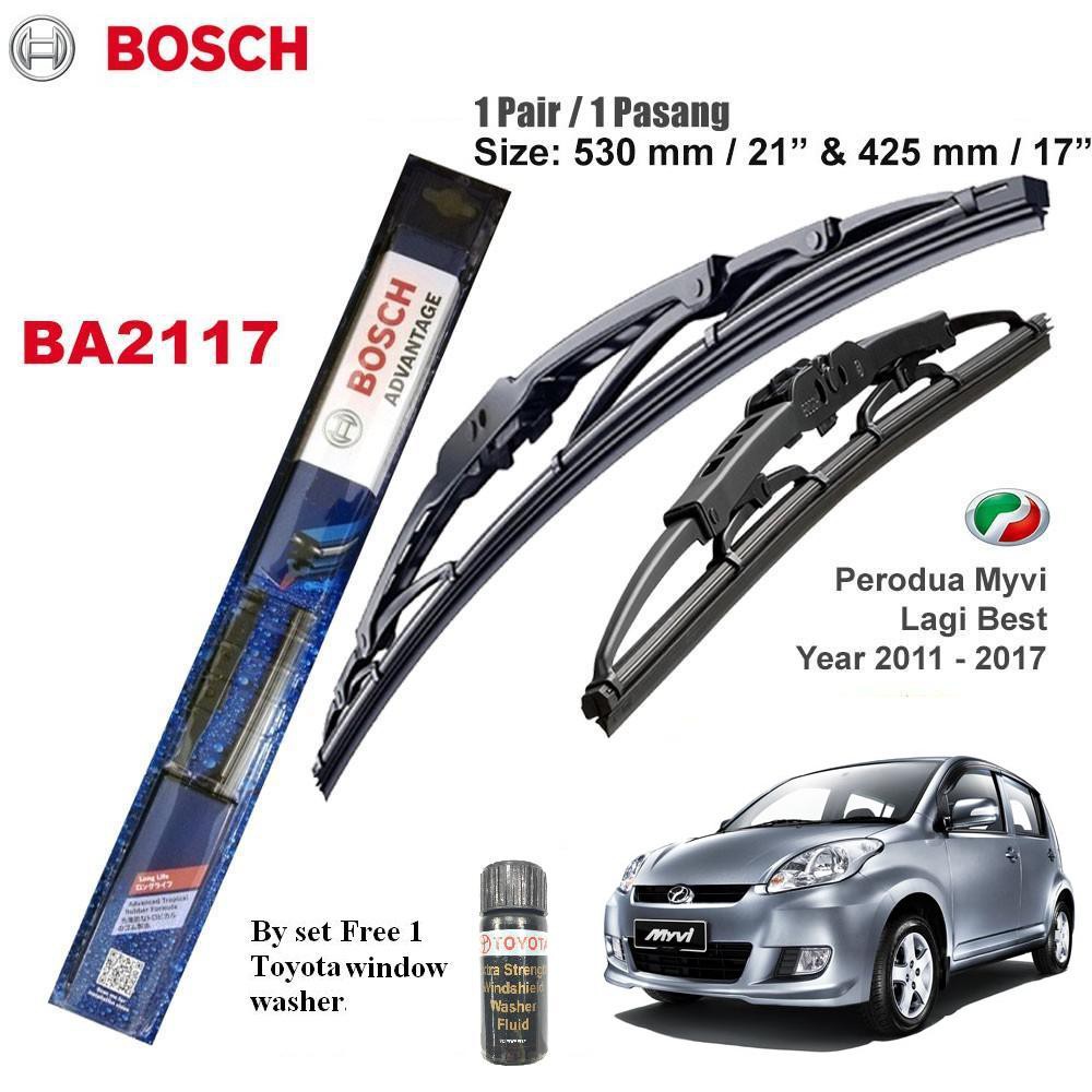 Bosch Wiper Myvi 2004 2016 Bosch Advantage 21 17 Set Pengelap Cermin Set Untuk Myvi Original Shopee Malaysia