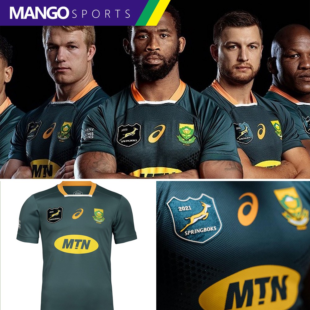 2020/21 South Africa Home Springbok Rugby Jersey Men's Rugby Jerseys