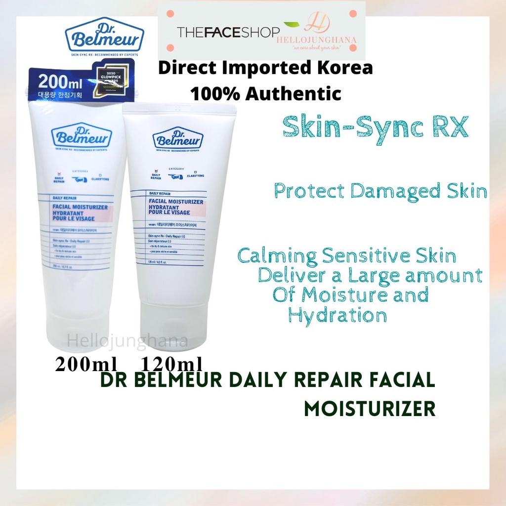 THE FACE SHOP Dr Belmeur Daily Repair Facial Moisturizer 120ml / 200ml
