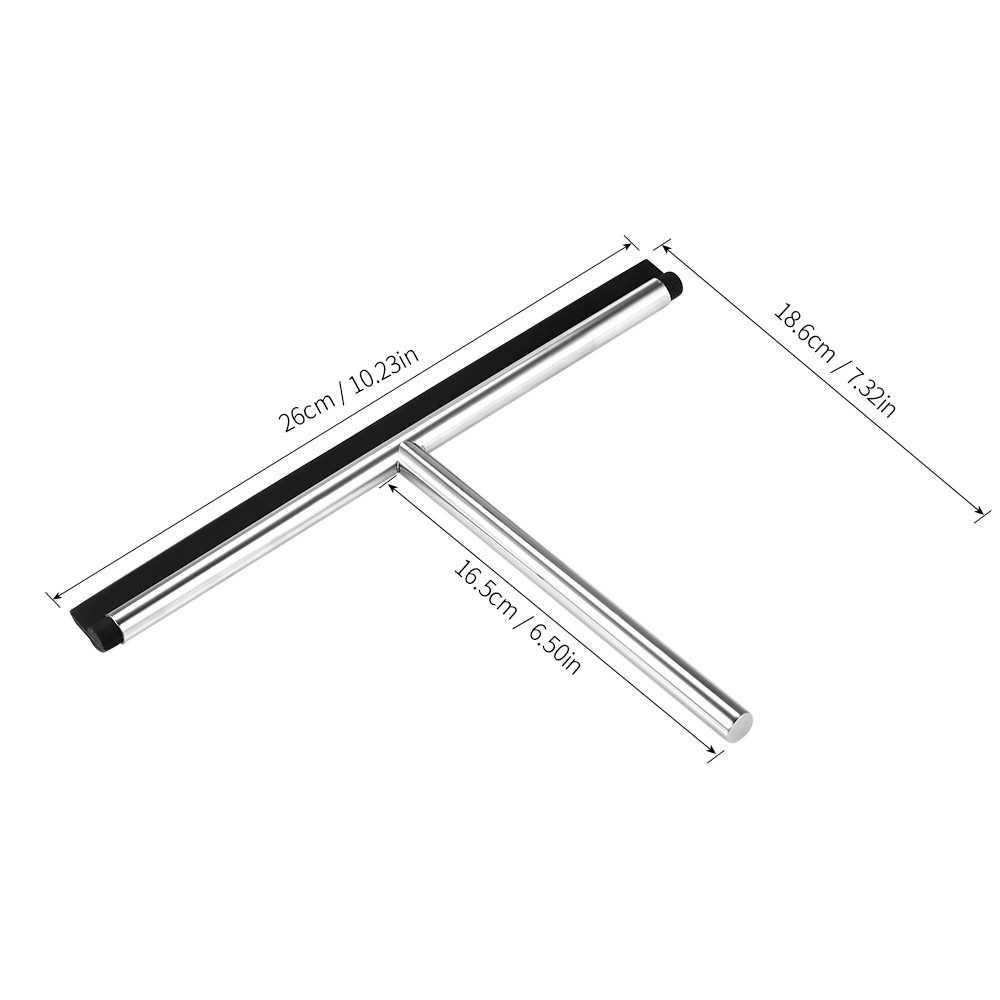 Rubber Squeegee Glass Wiper Shower Door Window Wiper Glass Cleaner Tool