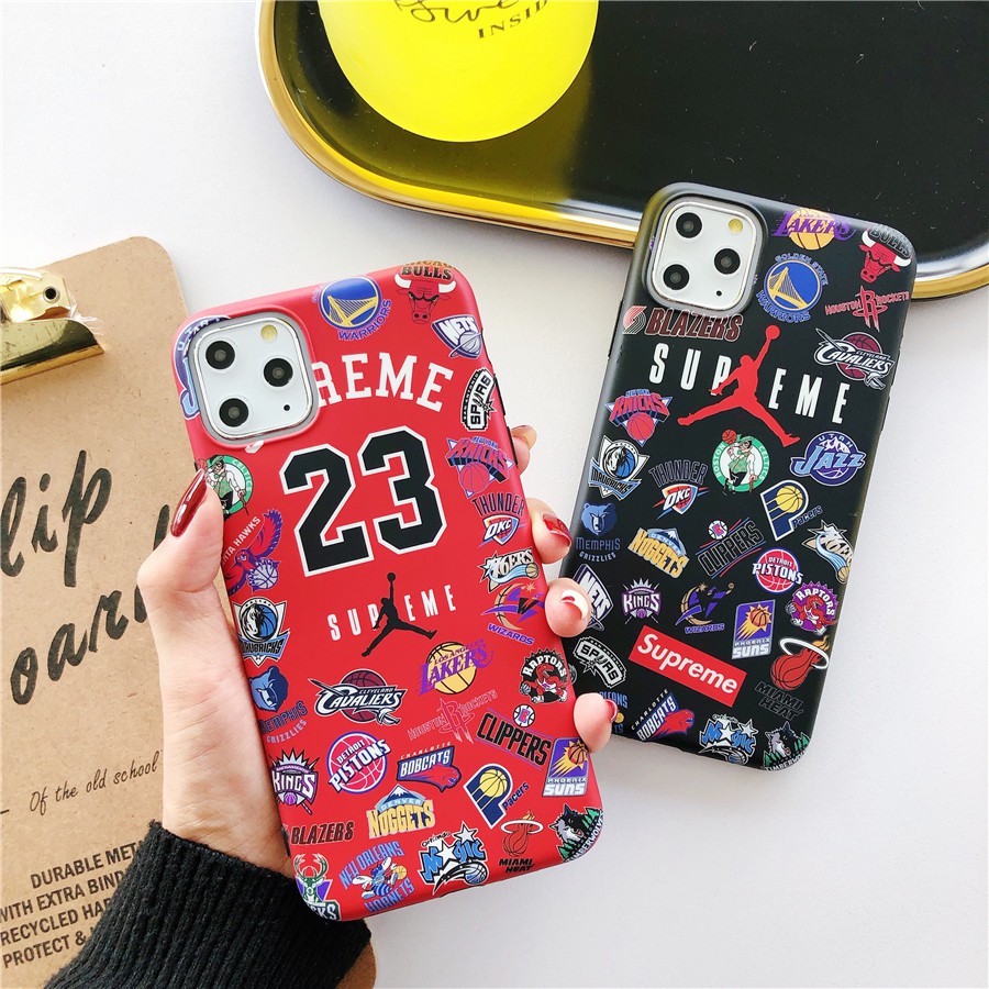 Iphone 12 Pro Max Iphone 11 Pro Max Iphone X Xs Max Xr 7 8 Plus 6 6s Plus Nba 23 Jordan Supreme Matte Soft Case Shopee Malaysia