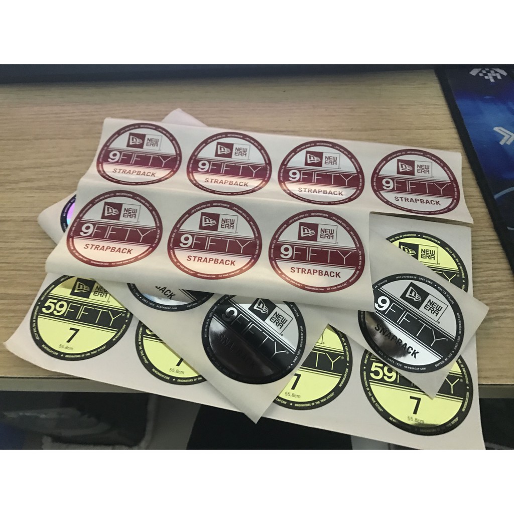 Newera Hat Original Cap Stickers Round Cap Logo Sticker 4 Sheets On Ne Hat Logo Shopee Malaysia