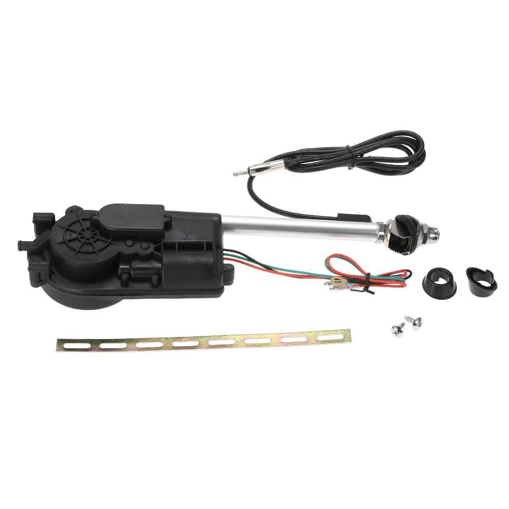 12V Automatic Car Power Electric AM FM Radio Signal Aerial Antenna Kit Universal