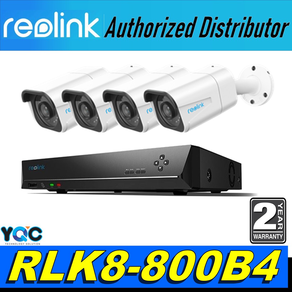 Reolink RLK8-800B4/800D4 4K 8-Channel PoE Security Camera NVR System 4K ...