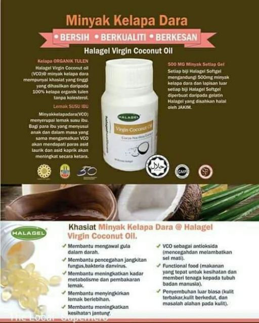 Virgin Coconut Oil By Halagel Shopee Malaysia