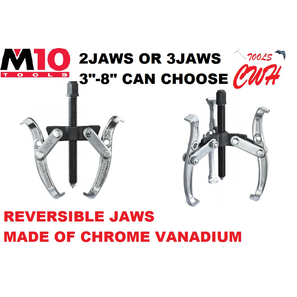 HEAVY DUTY 2JAW 3JAW 3"8"" RANGE M10 / JONNESWAY TAIWAN GEAR JAW