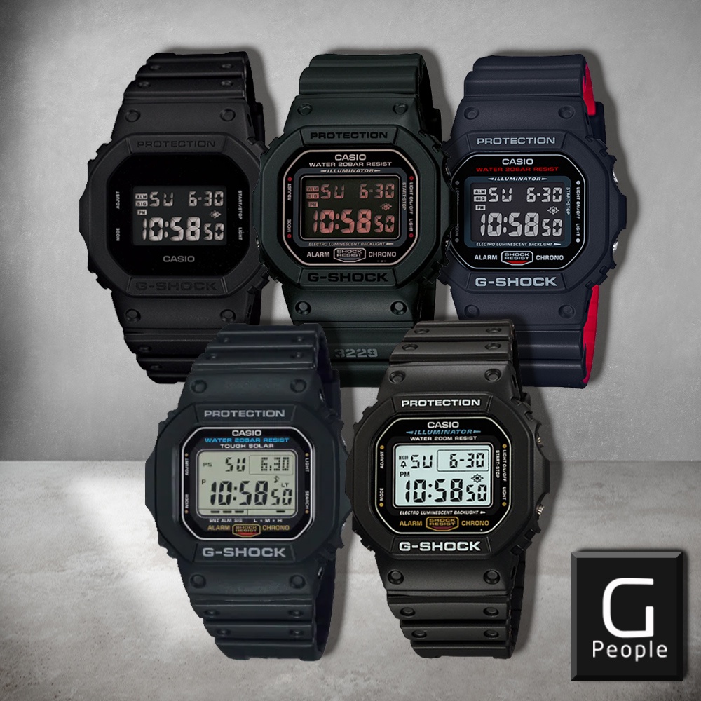 CASIO G-SHOCK DW-5600BB-1 / DW-5600MS-1 / DW-5600HR-1 / DW-5600UE-1 ...