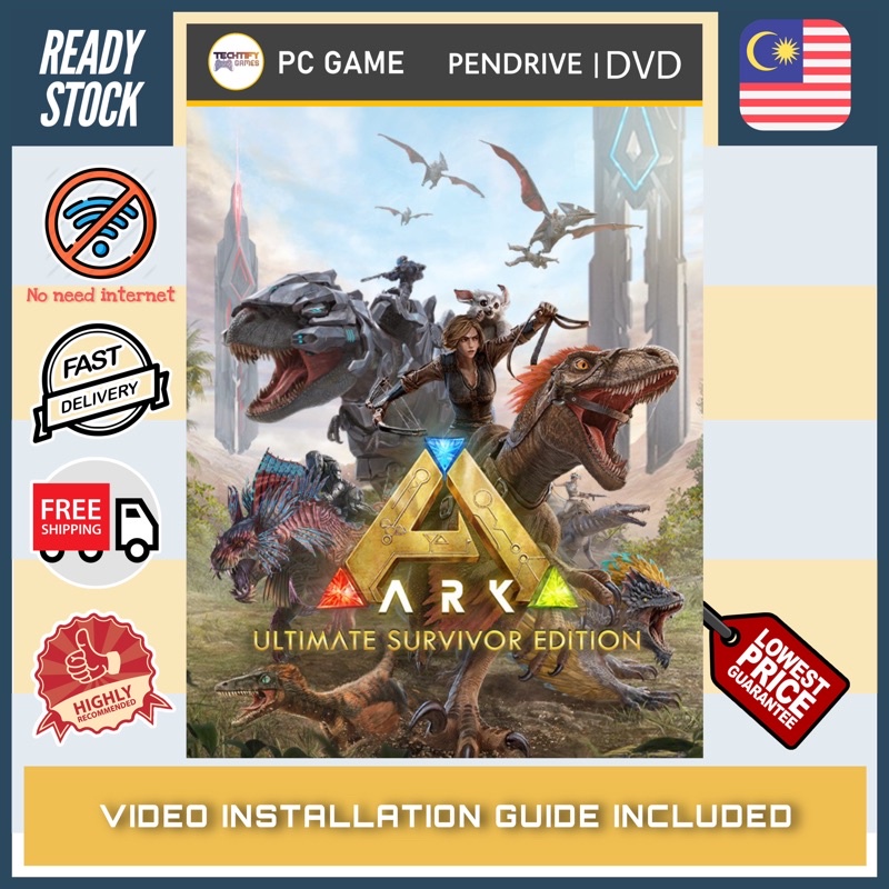 Pc Game Ark Survival Evolved Ultimate Survivor Edition Offline Dvd Pendrive Shopee Malaysia