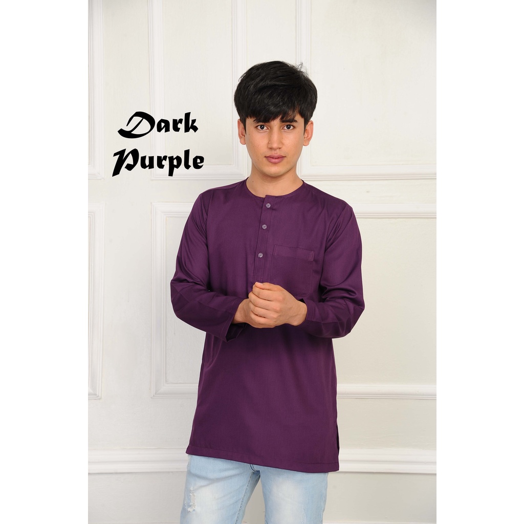 Kurta Lelaki Dewasa (TANPA KOLAR) - Viral Dan Patern Plain - Material Cotton