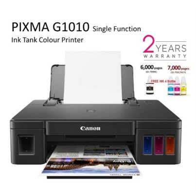Canon Pixma G1010 G10 Refillable Ink Tank Printer Print Only G1010 Mac Not Support Shopee Malaysia