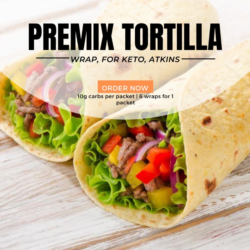 Keto Atkins Diet Tortilla Wrap Premix Shopee Malaysia