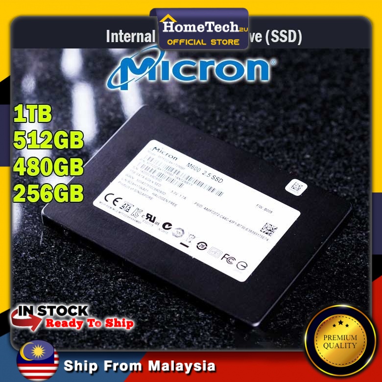 Micron SSD M500 M600 M1100 2.5" inch 256GB 480GB 512GB 1TB SATA 3.0 Solid State Drive (SSD)