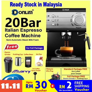 Bsboss Coffee Maker Machine 20 Bar Pressure Pump Driven Espresso Shopee Malaysia