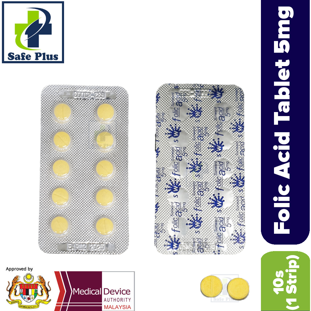 Asid Folic Acid Tablet 5mg 10s(1 Strip) | Shopee Malaysia