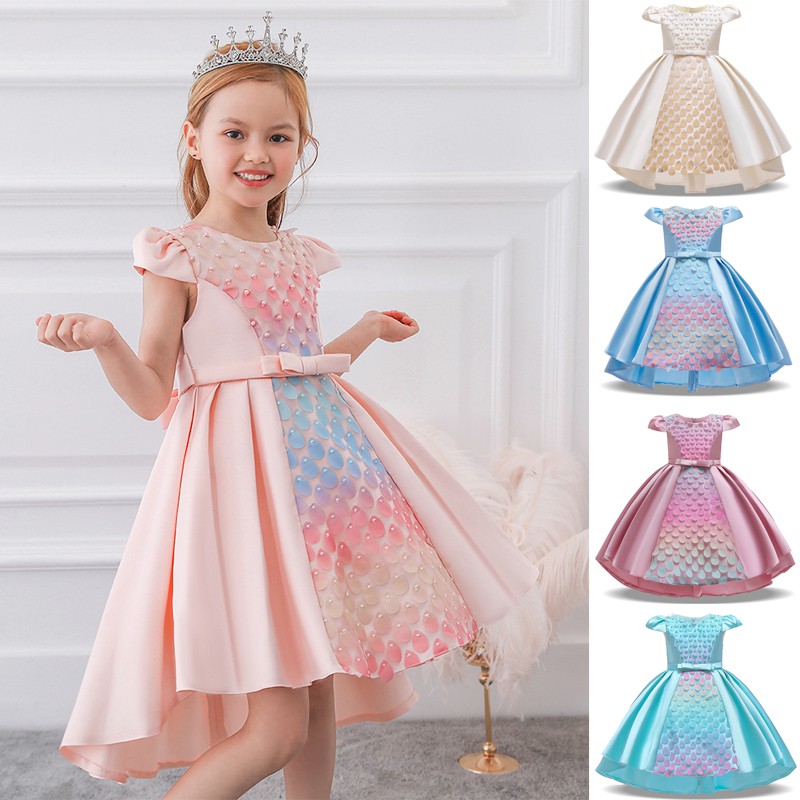 mermaid style dress for little girl