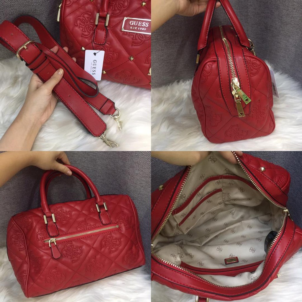 guess handbags red colour