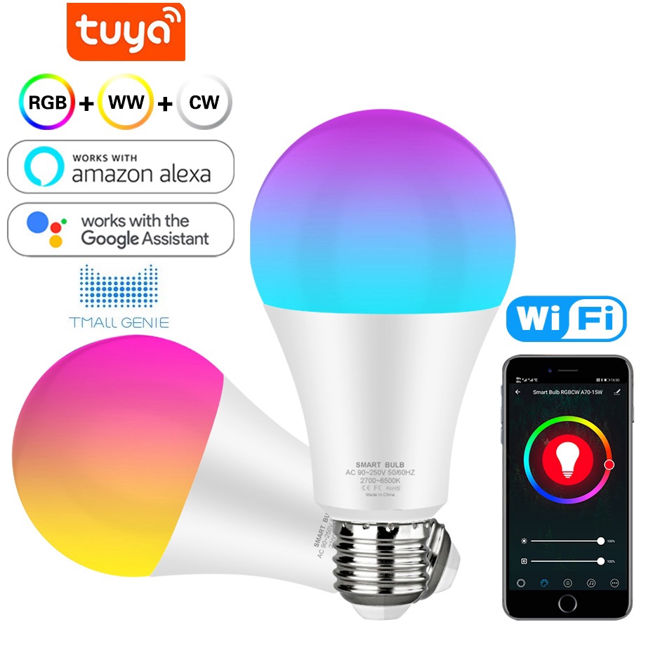 Smart Light Bulb 12w 15w Color Changing wifi Hue Light E27 ...