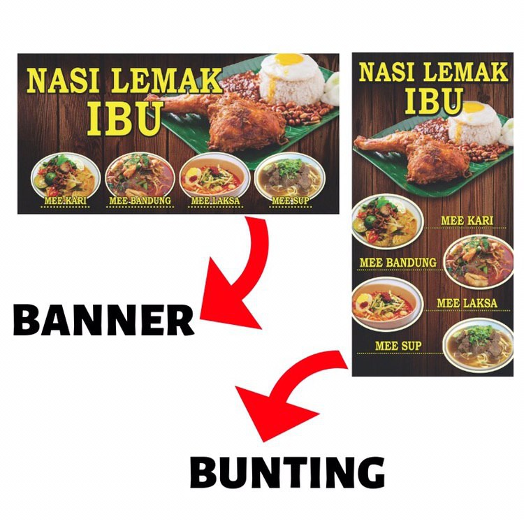 Banner Murah Free Design Free Postage Shopee Malaysia