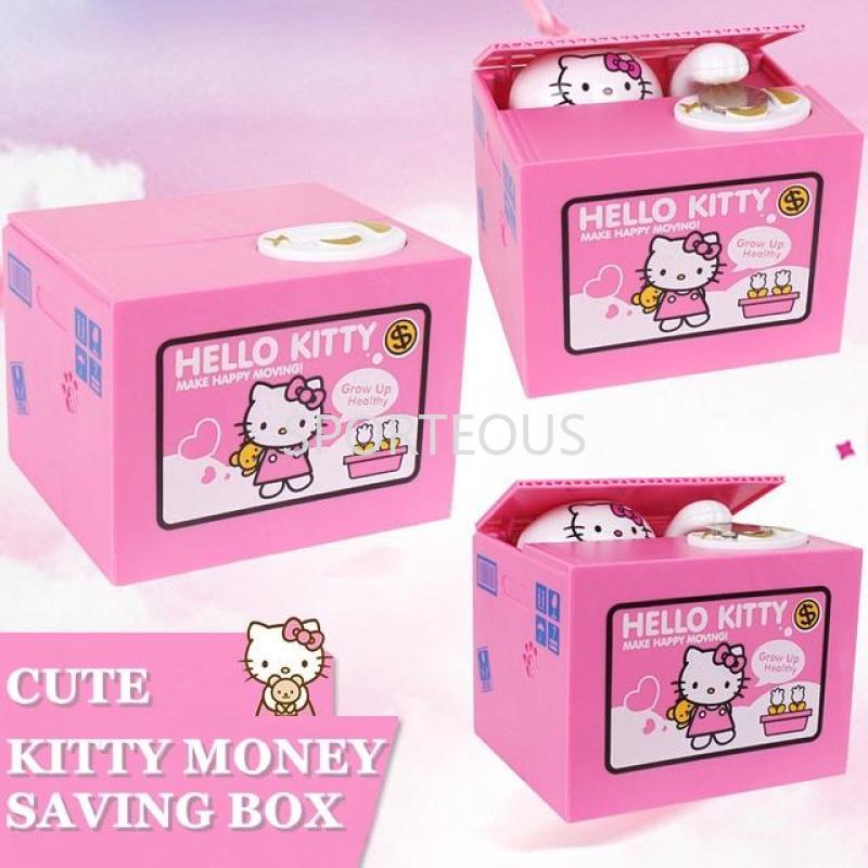 (READY STOCK)Cute Steal Coin Bank Money Saving Music Box Toy Gift Coins Collection Tabung Simpan Duit Kotak Duit Syiling