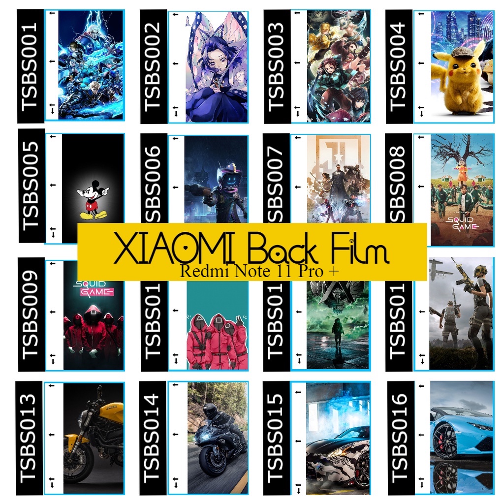 Xiaomi POCO M5S / M5 / C40  DIY Mobile Back Film Phone Protector Sticker Wrap