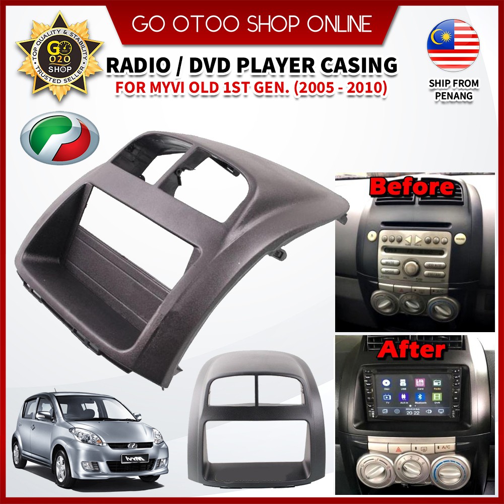 Player Casing Perodua Myvi 2005 2010 Double Din 7 Car Audio Dvd Radio Player Casing Shopee Malaysia