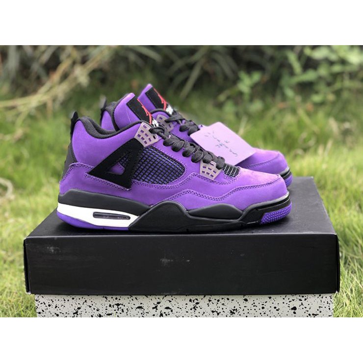 travis scott jordan 4s purple