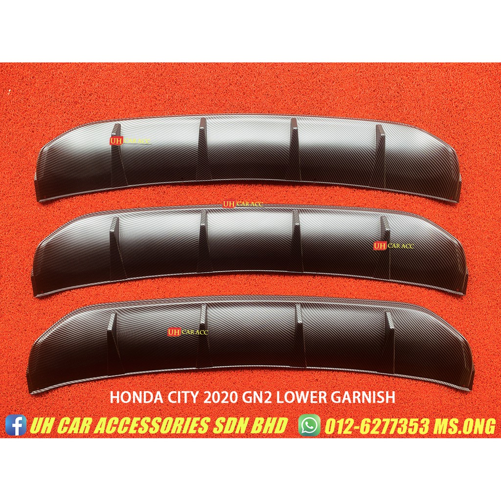 Honda City GN2 2020 RS Carbon Rear Lower Garnish Diffuser Garnish ...