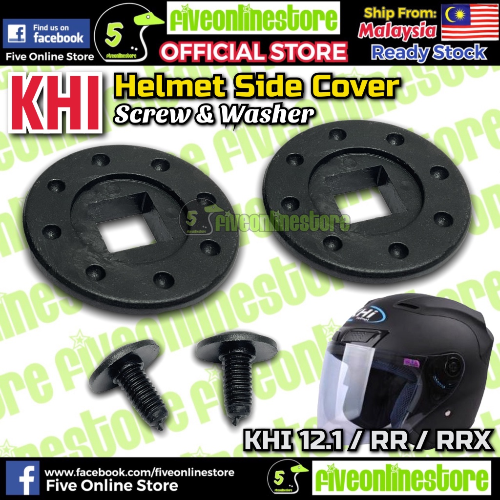 KHI Helmet Side Cover Screw & Washer XDOT G518 LASER Ranger MVSTAR MV