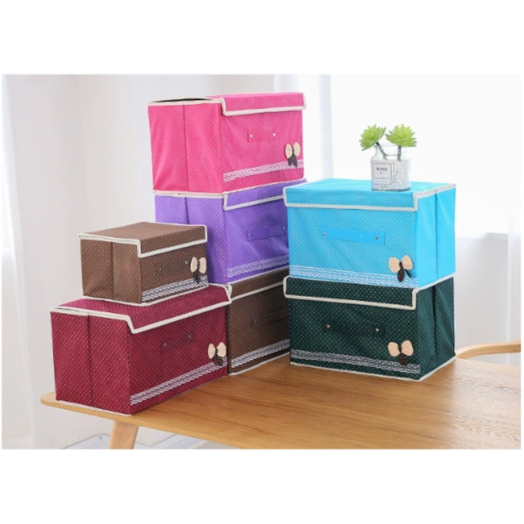 Storage box Fabric Covered Folding Storage Box Nonwoven Storage Box