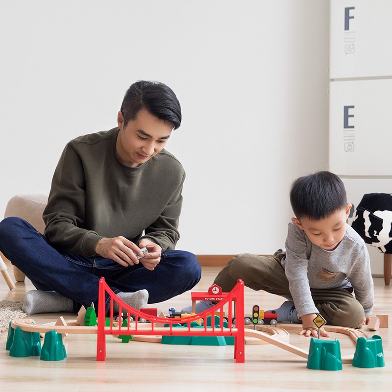 xiaomi mitu track building block electric train set