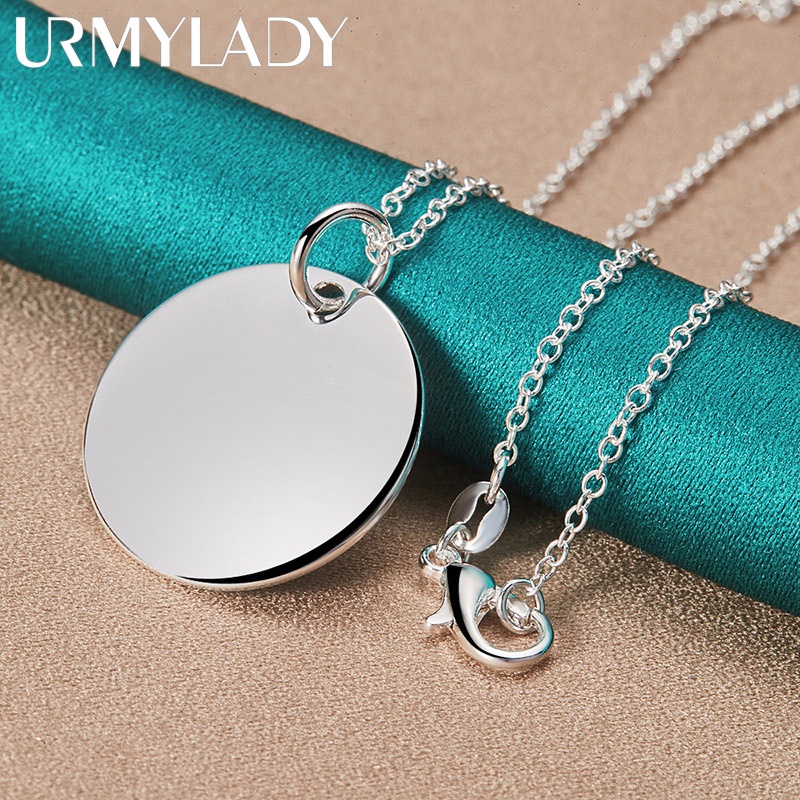 Perfect 4U Round Long Necklace 925 Sterling Silver Chain for Women Handcrafted Jewelry 16-30 
