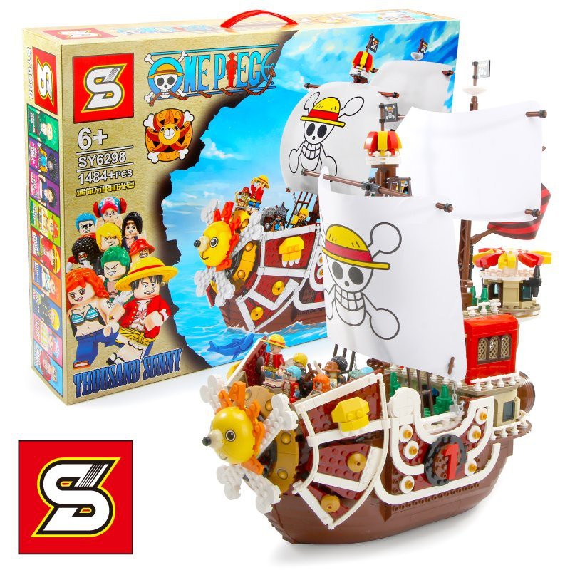 one piece lego ship