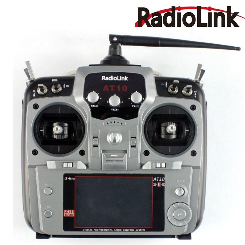 Radiolink AT10II (Silver) 2.4G 12CH Transmitter With R12DS DSSS&FHSS