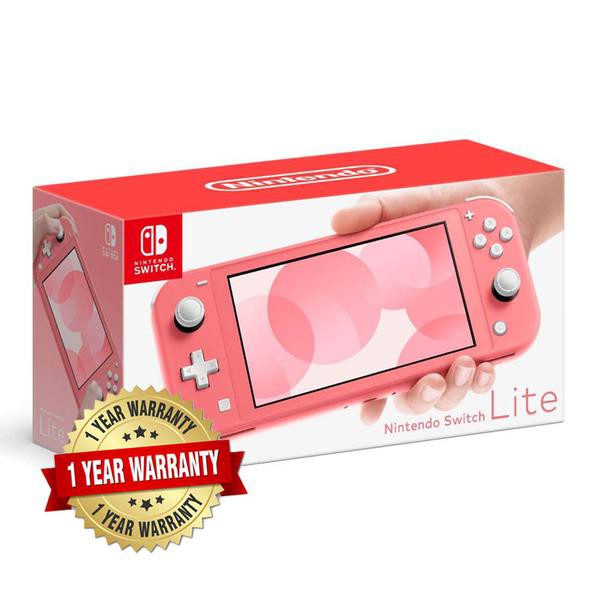 Nintendo Switch Lite Console Coral Pink 1 Year Warranty By Singapore Nintendo Distributor Maxsoft Shopee Malaysia