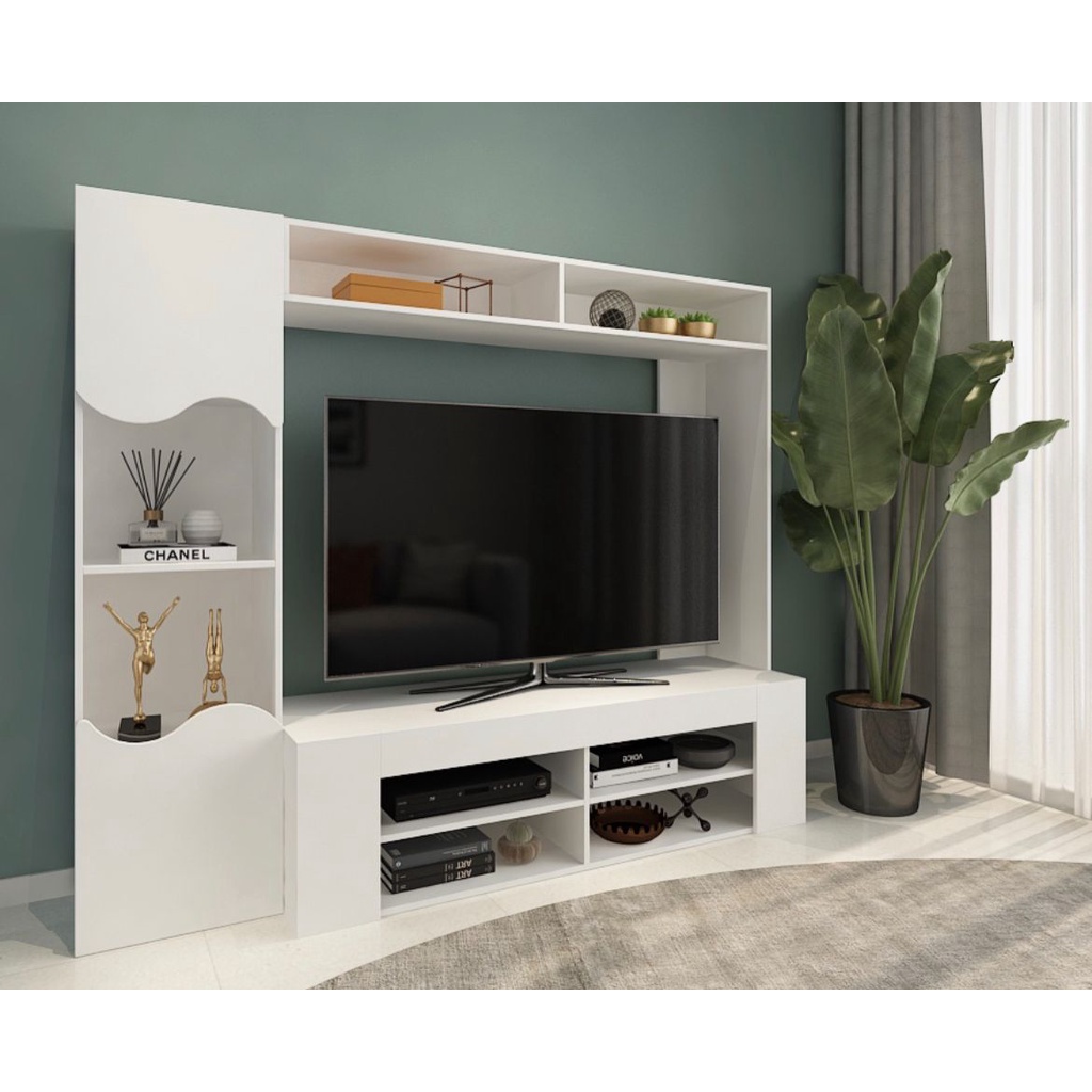 (6 Feets) Buatan Malaysia Premium Grade TV Cabinet TV Console TV Shelf ...