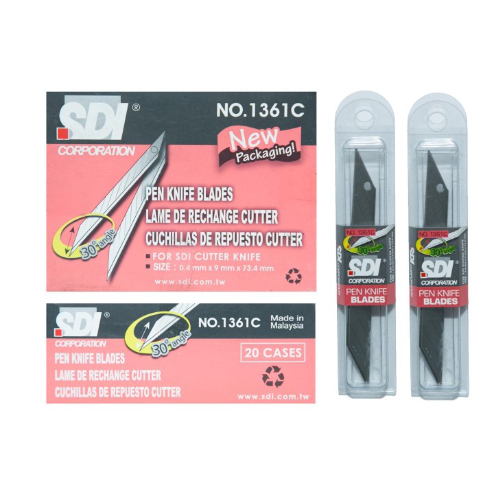 SDI 1361C Cutter Blade 9mm Refill | Shopee Malaysia