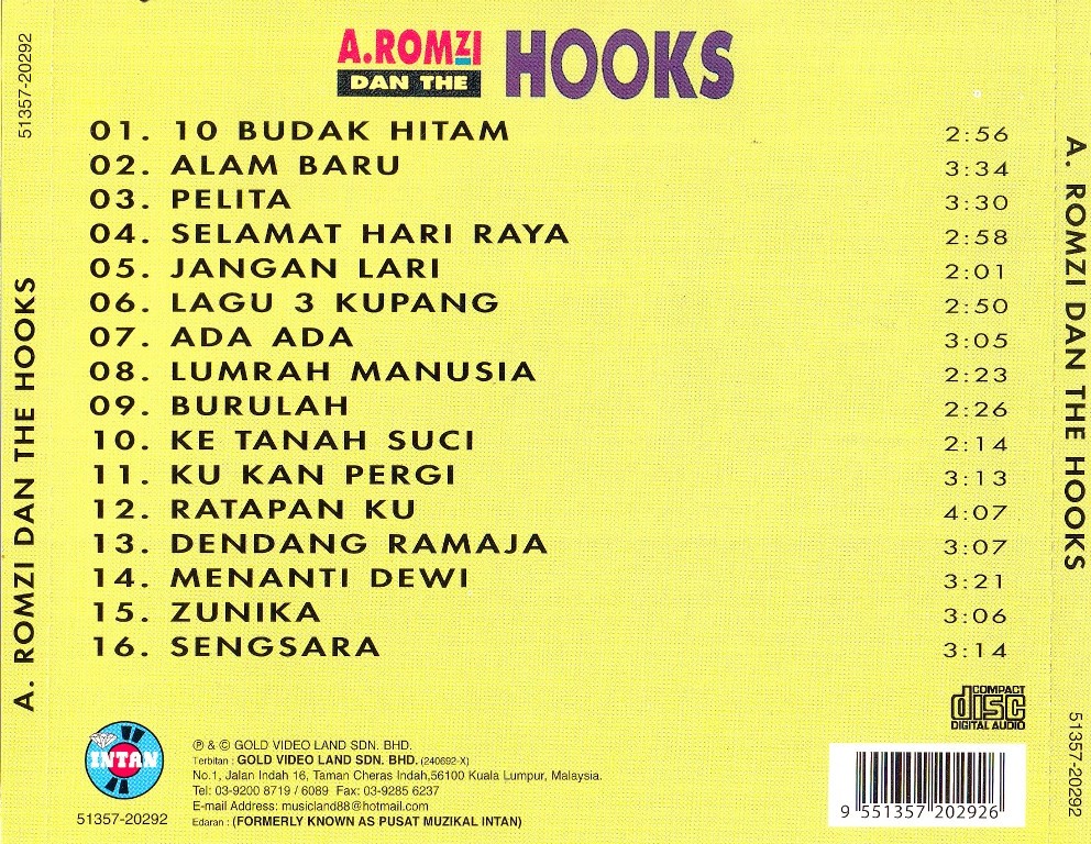 A Romzi Dan The Hooks Cd Lagu Pop 60an Original New And Sealed Shopee Malaysia