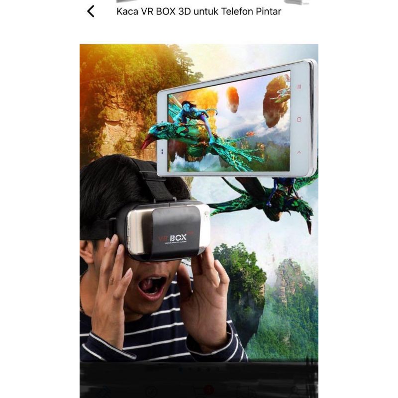 Mini VR Box Virtual Reality Movies Games 3D for Smart Phone Shopee