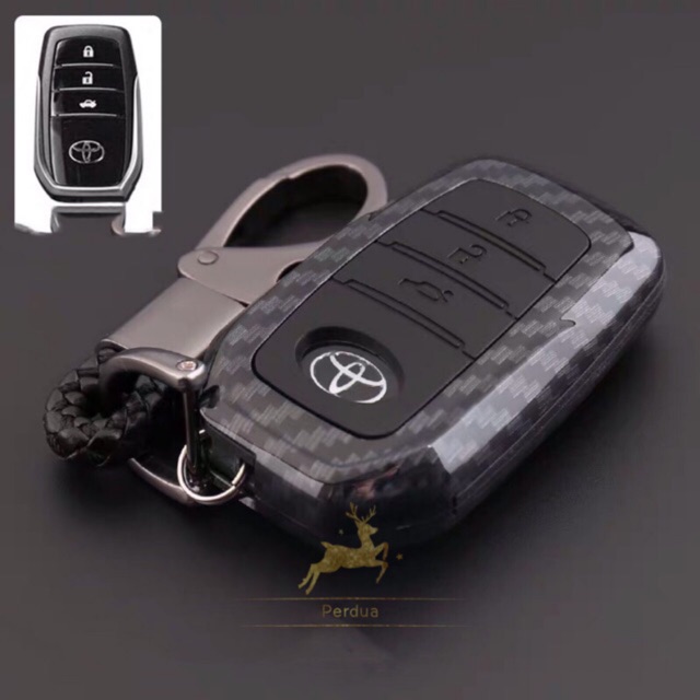 Toyota key Cover Hilux Revo / New Innova Carbon Fibre Keyless Remote ...