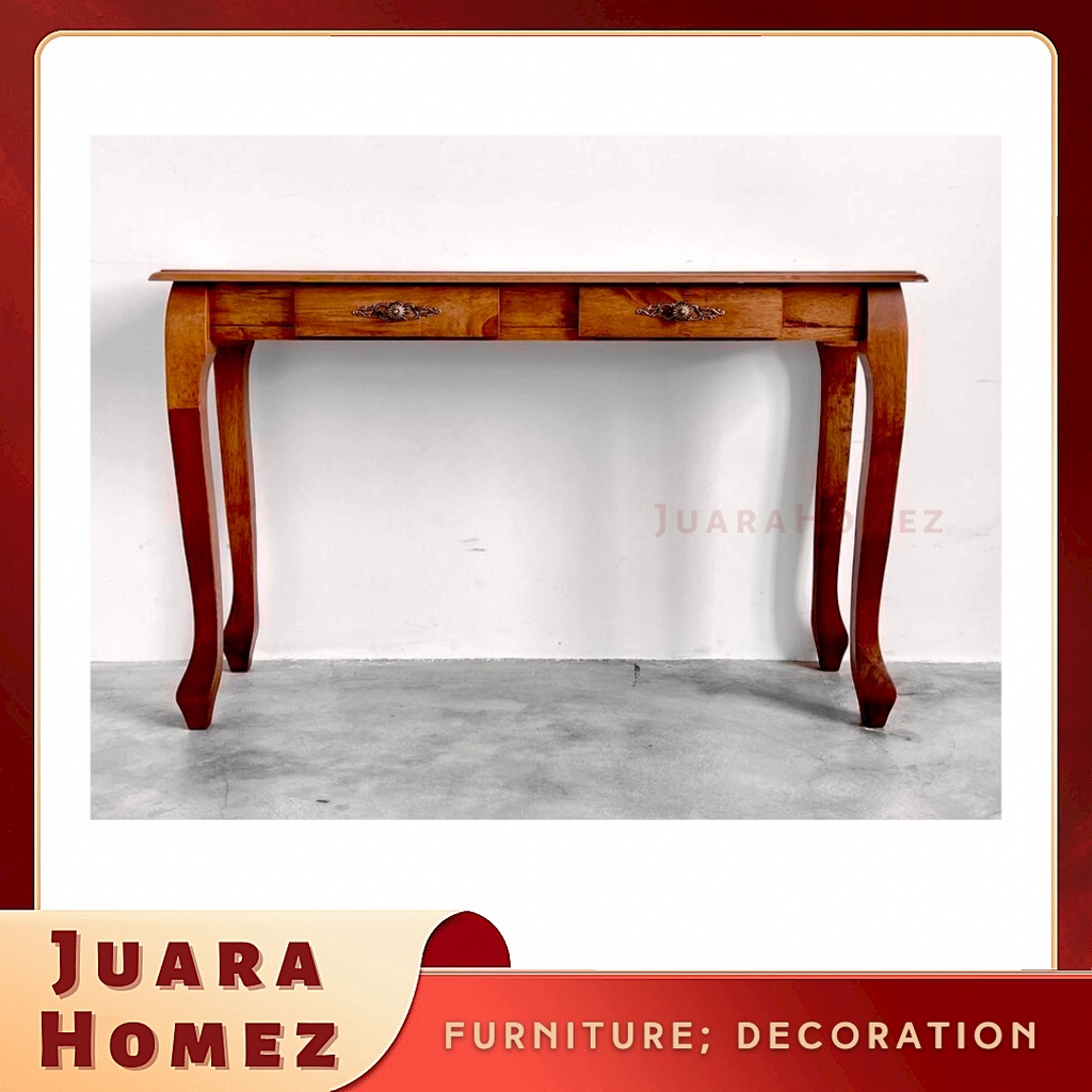 Antique Console Table 2 Drawers / Hallway Table / Meja Konsol Berlaci ...