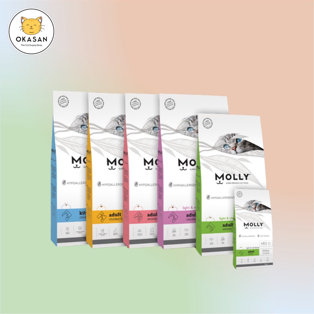 Molly Super Premium Cat Food (Kitten & Mother/Indoor /Renal Care /Shiny