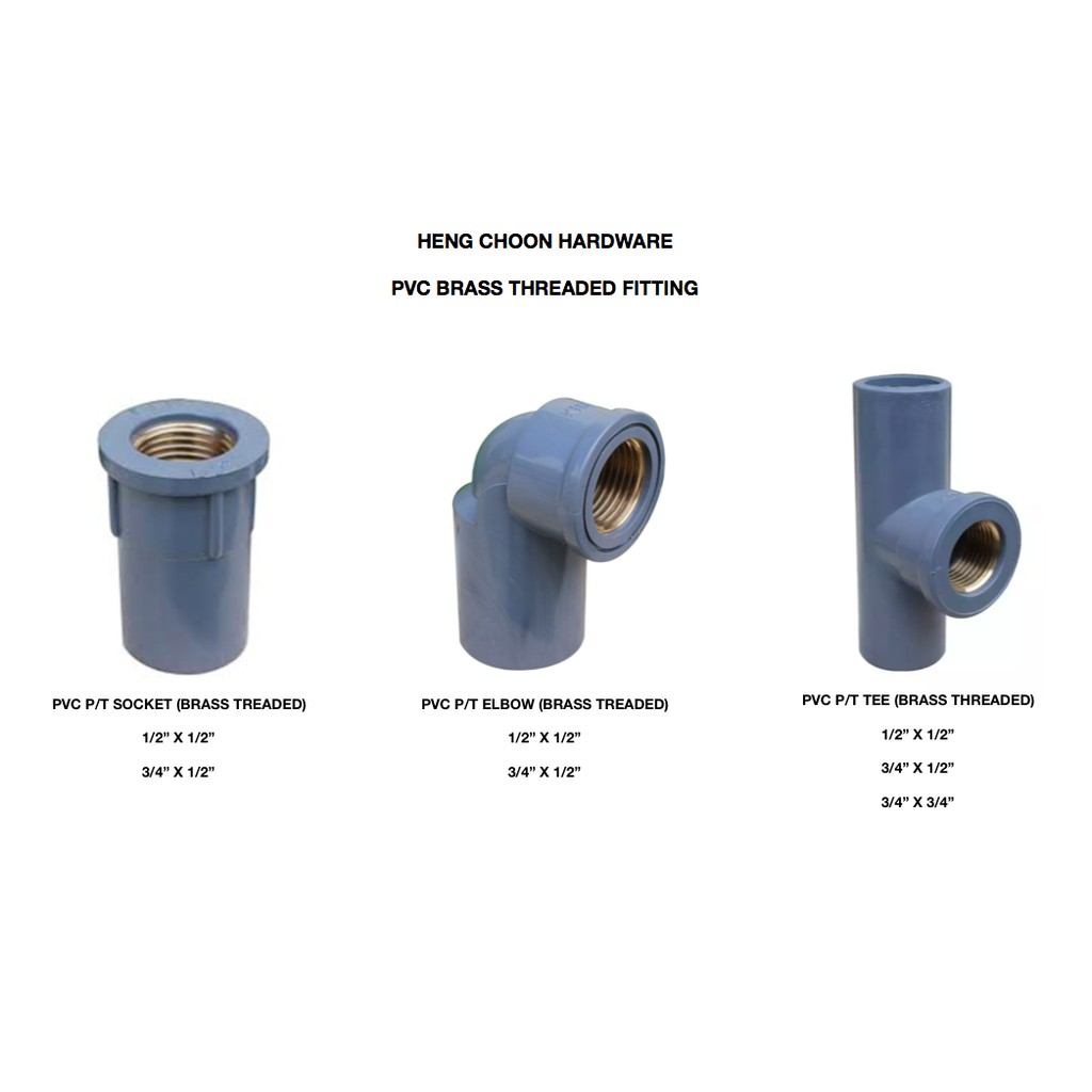 PVC BRASS THREADED FITTING (LOWEST PRICE) (READY STOCK) Shopee Malaysia