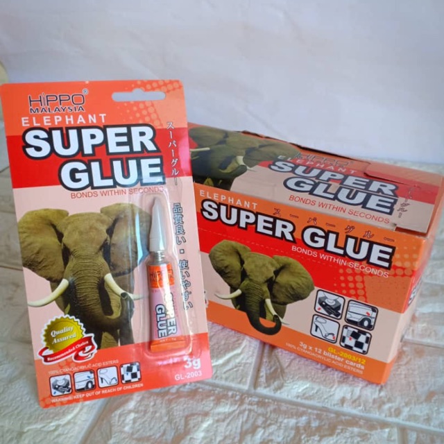 Hippo Elephant Super Glue 3g Shopee Malaysia